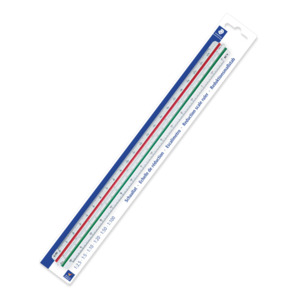 Staedtler Mars Triangular Reduction Scale Rule 56198DINBK 300mm