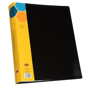 Clear Files Display: Marbig Display Book A4 80 Pocket Black