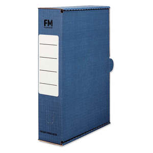 FM Document Storage Carton Foolscap Blue