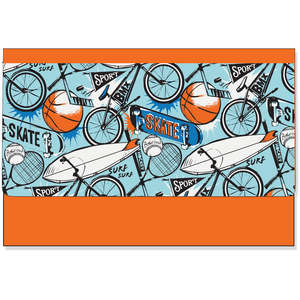 Document Wallets: Spencil Document Wallet A4 Large Sports Craze