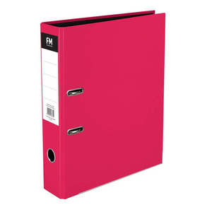 Lever Arch Files: FM Binder Lever Arch File Vivid Foolscap Pink