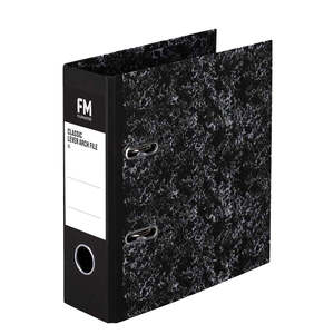 Lever Arch Files: FM Classic Lever Arch File A5 Mottled Black