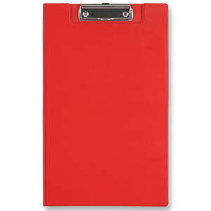 Clipboards Copyholders: FM Clipboard with Flap Foolscap Red
