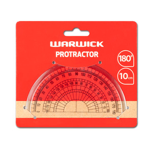 Protractors Set Squares T Squares: Warwick Protractor 180 Degrees 10cm