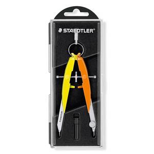 Geometry Compasses: Staedtler Mars Comfort Precision Geometry Compass 556 00-N3 Neon Yellow/Orange