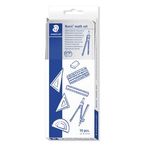 Staedtler Noris Geometry Maths Set 557 10 in a Tin Box 10 Piece