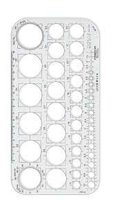 Drawing Guides Stencils: Staedtler Mars® 576 01 F Circle Template