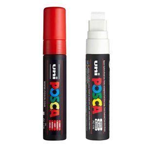 Uni Posca Paint Marker Extra-Broad Chisel Tip 15.0mm PC-17K Assorted