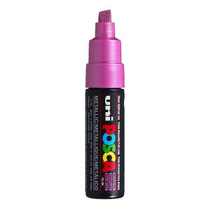 Uni Posca Paint Marker Bold Chisel Tip 8.0mm PC-8K Metallic Pink