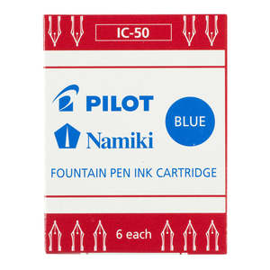Pilot Fountain Pen Ink Cartridge Blue Pack of 6