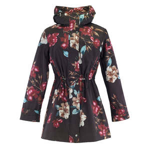 Adults Rainwear: Galleria Premium Designer Raincoat Botanical Size S to XL