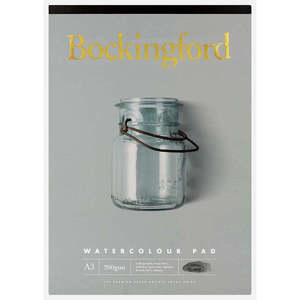 Bockingford Pad For Acrylic Painting A4 360gsm 12 Leaf: Bockingford Watercolour Pad A3 300gsm 10 & 20 Leaf Assorted