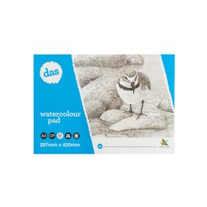 DAS Watercolour Pad 300gsm Wrybill 12 Sheets A3