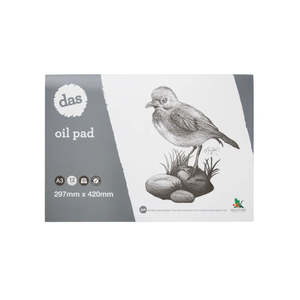 DAS Oil Pad Kakaruai 300gsm Woven Textured Paper 12 Sheets A3