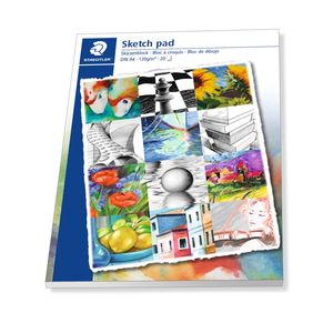Bockingford Pad For Acrylic Painting A4 360gsm 12 Leaf: STAEDTLER® 2421 01 Sketch Pad A4 Premium 120gsm 20 Sheets White