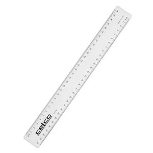 Measurement Rulers Scales: Celco Ruler 30cm Clear Plastic
