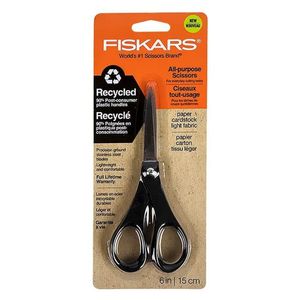 Scissors: Fiskars Performance Scissors Left & Right-Handed Recycled 6 inch