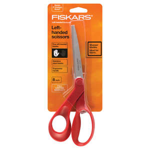 Fiskars Scissors All Purpose Left-Handed 203mm Red