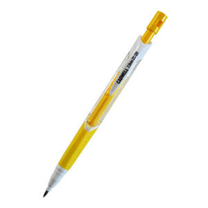 Cadwell Triangular Mechanical Clutch Pencil ZC-320 + Lead Sharpener HB 2.00mm Yellow