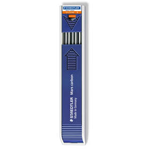 Lead For Mechanical Clutch Pencils: Staedtler Mars Carbon Leads 200-H 2mm Tube of 12 Degree H