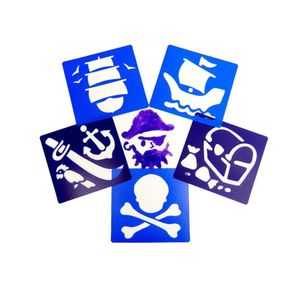 Anthony Peters Washable Plastic Stencils Set of 6 – Pirate Theme for Kids&apos&hellip;