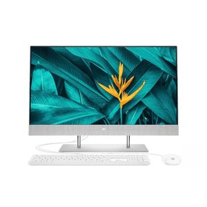 Desktop Computers 1: HP Computer 24-dp0001a 23.8" FHD All in One PC Natural Silver 8GB 512GB
