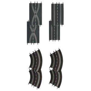 Carrera Slot Car Accessoties: Carrera Track Extension Set 2.8m – 8-Piece Set (Digital 124/132 & Evolution)