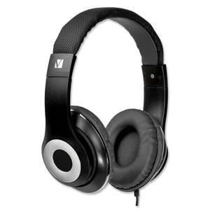 Verbatim Stereo Headphones Urban Sound V100C with Mic Black