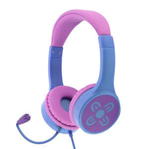 Moki Kids Headphones ChatZone with Boom Mic Pink/Purple