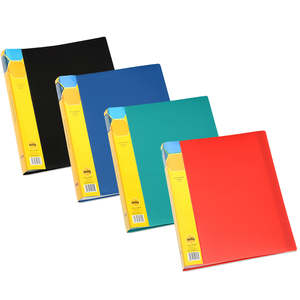 Clear Files Display: Marbig Display Book A4 40 Pocket Assorted