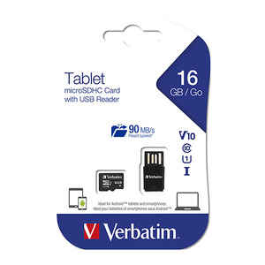 Other Desktop Sccessories: Verbatim Micro SD Card SDHC With USB Reader 16GB