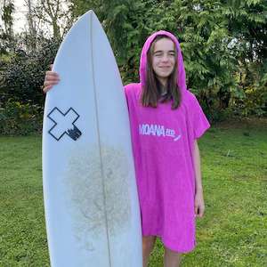 Moana Rd Towel Hoodie - Pink