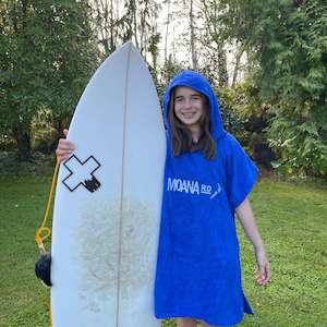 Moana Rd Towel Hoodie - Blue
