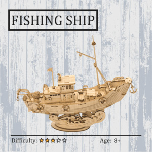 Best Selling: Fishing Ship 3D Wooden Puzzle
