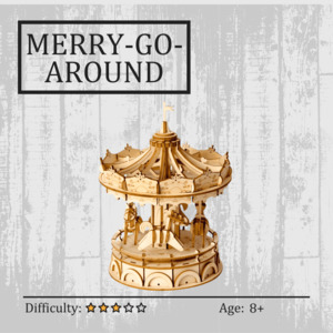 Best Selling: Merry-Go-Round 3D Wooden Puzzle