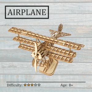 Best Selling: Airplane 3D Wooden Puzzle