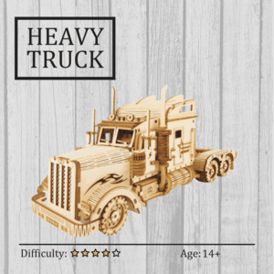 Heavy Truck 3D Wooden Puzzle