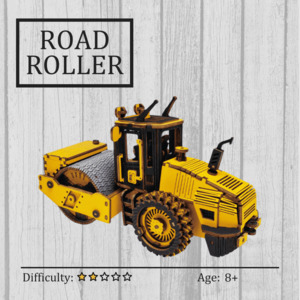 Road Roller 3D Wooden Puzzle
