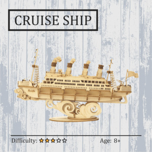 Cruise Ship 3D Wooden Puzzle