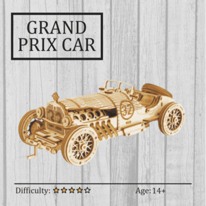 Grand Prix Car 3D Wooden Puzzle