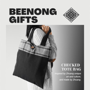 Bags Accessories: Checked Tote Bag