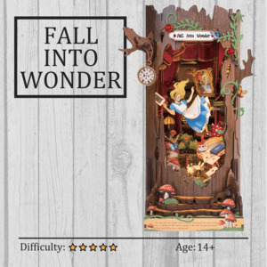 Fall into Wonder DIY Book Nook 3D Wooden Puzzle