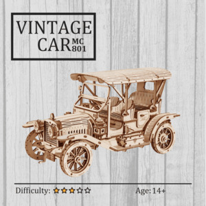 Vintage Car MC801 3D Wooden Puzzle