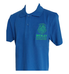 Wesley Primary School: Wesley Primary School - Short Sleeve Polo Shirt