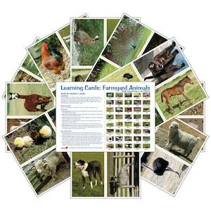 Learning Cards: Farmyard Animals (pdf download)