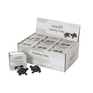 Amalfi Enchanting Turtles 2pcs Set Rustic Brown 4x7cm