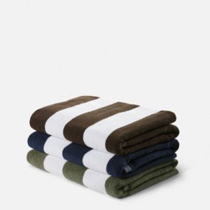 Her: Citta Stripe Beach Towel - 90x170cm