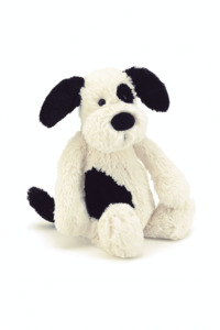 Jellycat: Jellycat Bashful Little Black & Cream Puppy