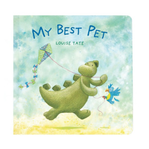 Books: Jellycat My Best Pet Book (Bashful Dinosaur Book) Multi-Coloured 21x23x2cm