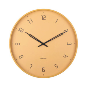 Karlsson Stark Wall Clock - Honey Yellow